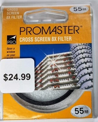 Pro 55mm CS 8x Cross Screen Star Effect Glass Lens Filter Japan E-55 E55 55 mm - Image 1 of 4