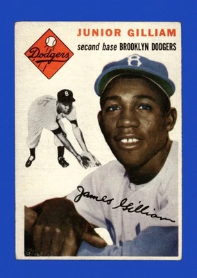 1954 Topps Set-Break # 35 Jim Gilliam en muy buen estado-en muy buen estado *GMCARDS* Foto 1 de 2