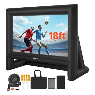 VEVOR Aufblasbare Filmleinwand Projektion Beamer Leinwand 413x200x330cm Heimkino - Bild 1 von 4