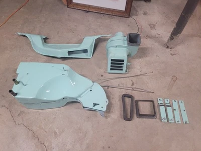 1956 Heater Box Harrison Heater Core Dash Controls (Chevy??) Teal Blue - Image 1 of 4