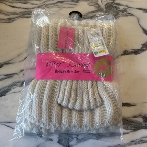 Betsey Johnson Muffler Scarf & Headband Gift Set NWT in sealed bag  - Picture 1 of 7