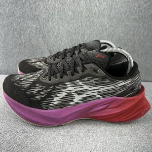 Asics Novablast 3 Running Shoes Womens Size 9.5 Black Purple Sneakers 1012B288 - Picture 1 of 18