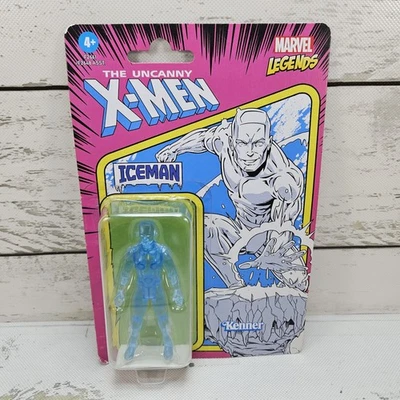 Figura Hasbro Marvel Legends Kenner Retro Uncanny X-Men Iceman 2021 3,75" Nueva Foto 1 de 4