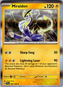 Miraidon 080/198 SV01: Scarlet & Violet Rare - NM - Picture 1 of 2