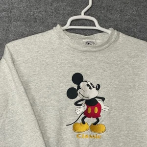 Vintage Disney Mickey Mouse Sweatshirt Mens Large Crewneck Made USA 80s Cartoon - Picture 1 of 8