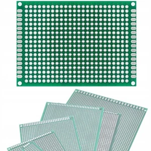 Rosfix Dwustronna prototypowa płytka PCB 50x70mm Zielona lutowanie THT - Zdjęcie 1 z 5