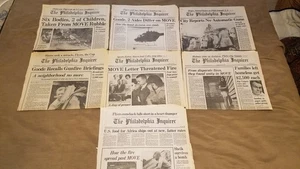 THE MOVE TRAGEDY IN PHILADELPHIA 1985 Philadelphia Inquirer News Reports - Picture 1 of 16