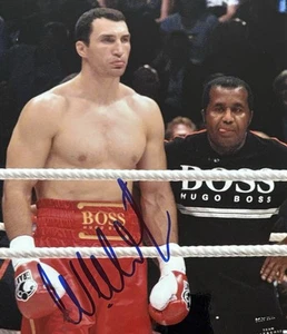 Wladimir Klitschko signiert Box Olympia Foto Unterschrift Autogramm signed (40) - Bild 1 von 3