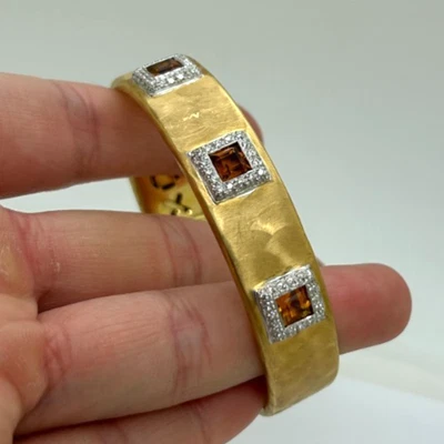 Brazalete Brazalete Roberto Coin 18K Citrino y Diamante Foto 1 de 4