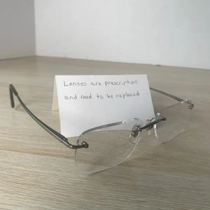 Ray-Ban RB8502 Titanium 1003 Eyeglasses Silver Frames Only Flex Hinge 52-17-140 - Picture 1 of 8