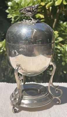 Egg Coddler - Walker and Hall Edwardian Silver Plate - image 1 of 4