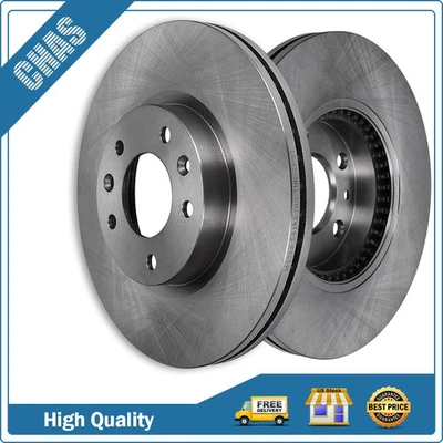 Front Slotted Brake Rotors Discs For 2006-2012 Ford Fusion Lincoln MKZ Mazda - Image 1 of 4