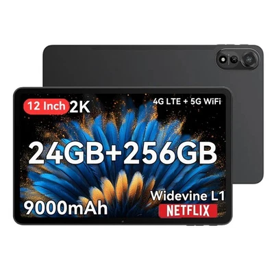 Tablet Blackview MEGA 2 Android 15 12 pulgadas 36GB+256GB 9000mAh 4G Dual SIM GPS - Imagen 1 de 4