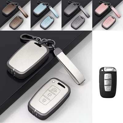 Funda para llave de coche de cuero de aleación de zinc para Hyundai Sonata Elantra I30 Equus IX35 Foto 1 de 4