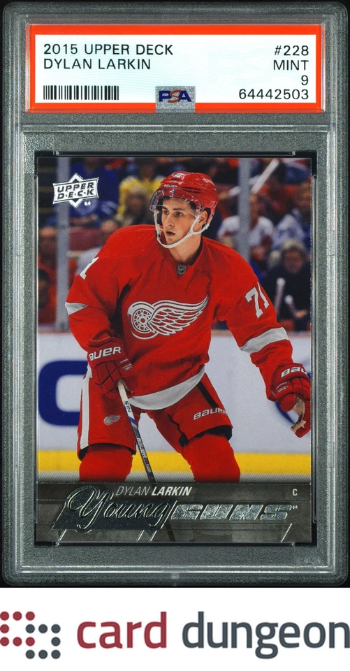 Dylan Larkin 2015 Upper Deck #228 - 64442503 PSA 9 - Image 1 of 2