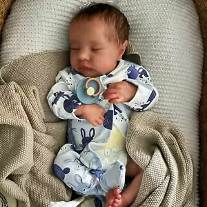 18"Reborn Baby Doll,Sleeping Realistic Newborn with Full Vinyl Body,Room Decor3+ - Picture 1 of 9
