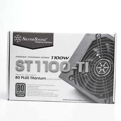 Silverstone ST1100-TI 1100W 80 Plus Titanium ATX 12V Power Supply - Image 1 of 4