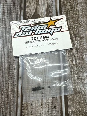 TD701004 SETSCREW M3X3MM (10PCS) TEAM DURANGO - Image 1 of 2