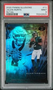 2020 Panini Illusions Retail #11 Jalen Hurts RC PSA 9 Philadelphia Eagles - Picture 1 of 2