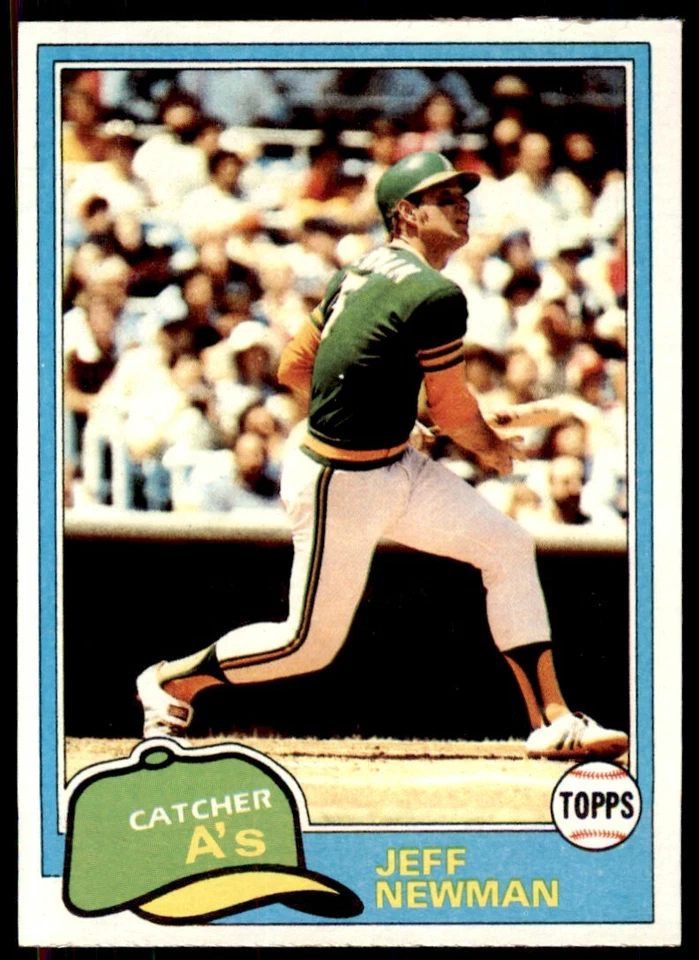 1981 TOPPS JEFF NEWMAN . OAKLAND ATHLETICS #587 - Image 1 of 2