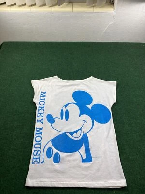 Camiseta De Colección Mickey Mouse Doble Cara Walt Disney Productions Talla Pequeña Años 80 Foto 1 de 4