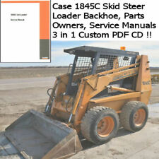 Case Skidsteer 1845C  Uni loader service manual parts & Owners Computer PDF CD