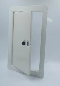 Paneles de acceso de metal blanco 135 mm x 270 mm / puerta de revisión de pared de acero / solapa - Imagen 1 de 3