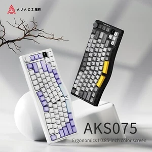 AJAZZ AKS075 75% Alice three-mode hot-swappable gaming keyboard with screen - Picture 1 of 20