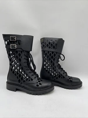 Botas de cuero negras Christian Dior para mujer talla 36 Foto 1 de 4