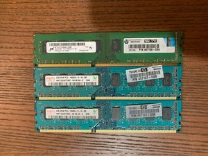 2 x Hynix 2 GB UBDIMM PC3-10600 DDR3 SDRAM Memory (HMT125U7TFR8C-H9) - Picture 1 of 1