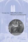 Biblical Poetics Before Humanism and Reformation. Ocker 9780521089210 New<|