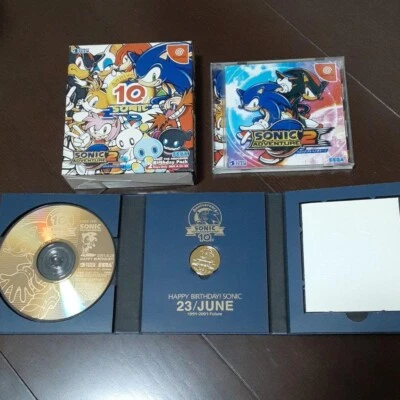 Sonic Adventure 2 Birthday Pack (Sega Dreamcast, 2001) Japan game free shipping - Image 1 of 3