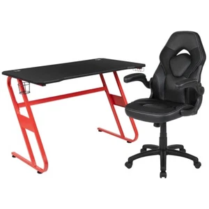Flash Red Gaming Desk and Black Racing Chair Set - BLN-X10RSG1030-BK-GG - Picture 1 of 1