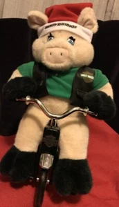 Harley X'mas Pig onTricycle w/ Motorcycle Sounds, Moving Bad to the Bones 1999 - Picture 1 of 7