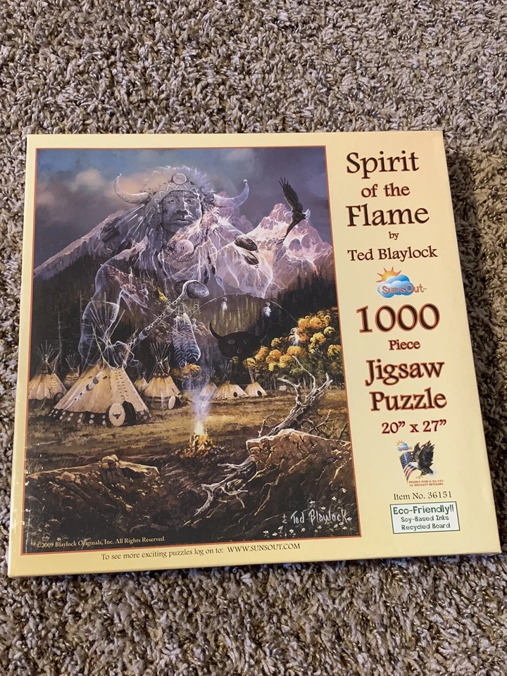 Spirit Of The Flame 1000 Pc Jigsaw Puzzle By SunsOut New Sealed. - Image 1 of 1