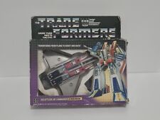 Vintage 1984 Transformers Starscream With Original Box Only Missing 2 Rockets