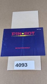 Pin Bot - Nintendo NES- Manual Only **NO GAME!