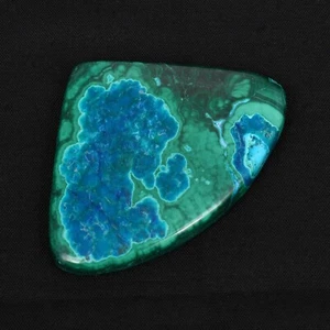 Natural Azurite In Malachite Crystal Palm Stone - Self Care and Stones Gms 39.82 - Picture 1 of 4