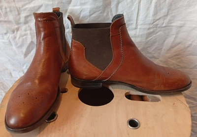 Bocage Boots ou bottines Chelsea H / F Cuir Marron - T 41 - Mis 2 fois - Photo 1/4