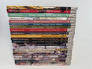 FABLES 1-22 Libro de bolsillo DC Vertigo Comics Novela Gráfica Conjunto Completo Lote Nuevo - Imagen 1 de 10