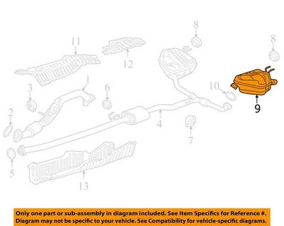 Sistema de escape HONDA OEM 23-24 CR-V componentes de escape-silenciador trasero 183053A0A51 Foto 1 de 2