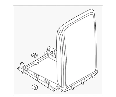 Genuine Audi Armrest 4N0-864-206-L-25D - Image 1 of 2
