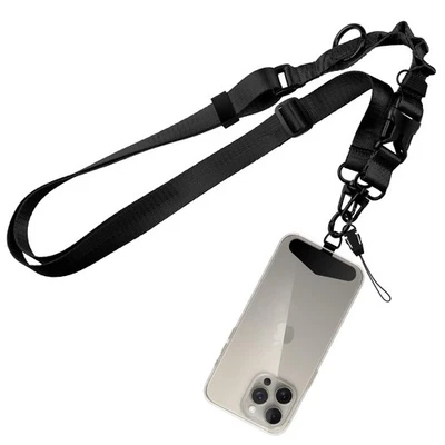 Cordón de teléfono con correa bandolera correa de liberación rápida para iPhone y teléfono celular Foto 1 de 4