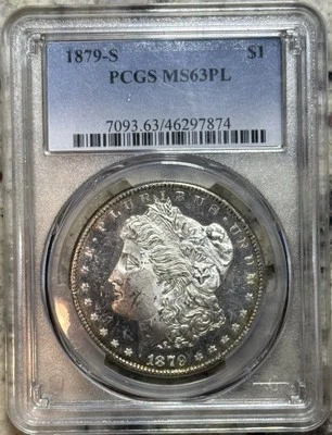 1879-S Morgan Silver Dollar - PCGS MS 63PL - Image 1 of 4