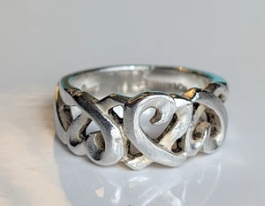 Tiffany & Co. - Sterling Silver Paloma Picasso Loving Hearts Ring - Size 5.75 - Picture 1 of 14