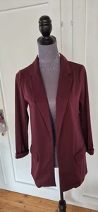 Longblazer JERSEY  in Bordeauxrot. Gr. S /36 Guter ZUSTAND - Bild 1 von 3