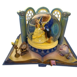 Disney Hallmark 2013 Beauty & The Beast SnowGlobe "Wonders Within" 8¼" x 6" x 5¼ - Picture 1 of 14