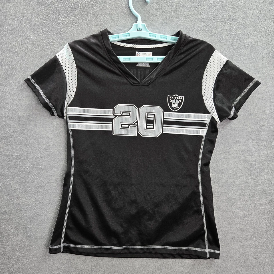 Camisa para mujer Oakland Raiders S camiseta negra Darren McFadden 20 Foto 1 de 4