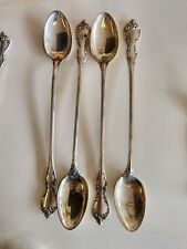 4 x Towle Debussey Sterling Silver Iced Tea Spoons No Monogram