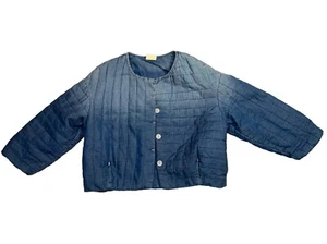 KIDS ON THE MOON Jeansjacke Mädchen schattiert blau gesteppt Größe 4 - Bild 1 von 7